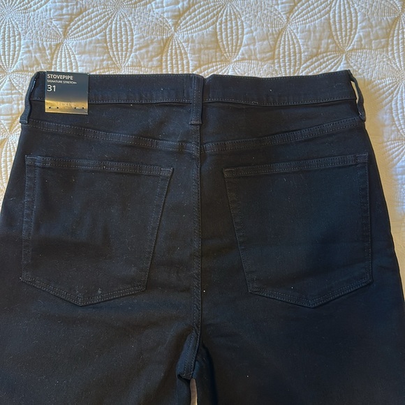 J Crew black stove pipe jeans - Picture 4 of 5